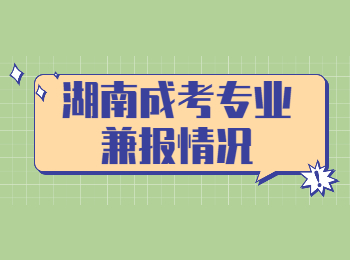 湖南成考專業兼報情況